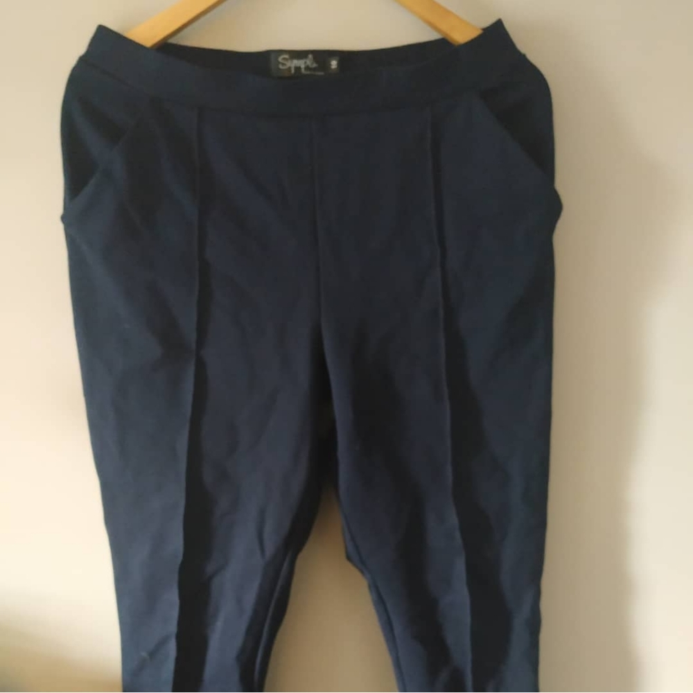Navy cigarette pant